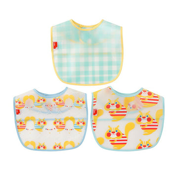 Solby お食事エプロン3枚セット りす【ゆうパケット送料無料】